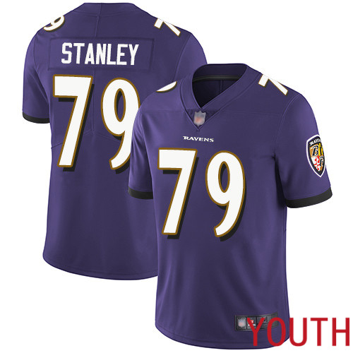 Baltimore Ravens Limited Purple Youth Ronnie Stanley Home Jersey NFL Football #79 Vapor Untouchable->women nfl jersey->Women Jersey